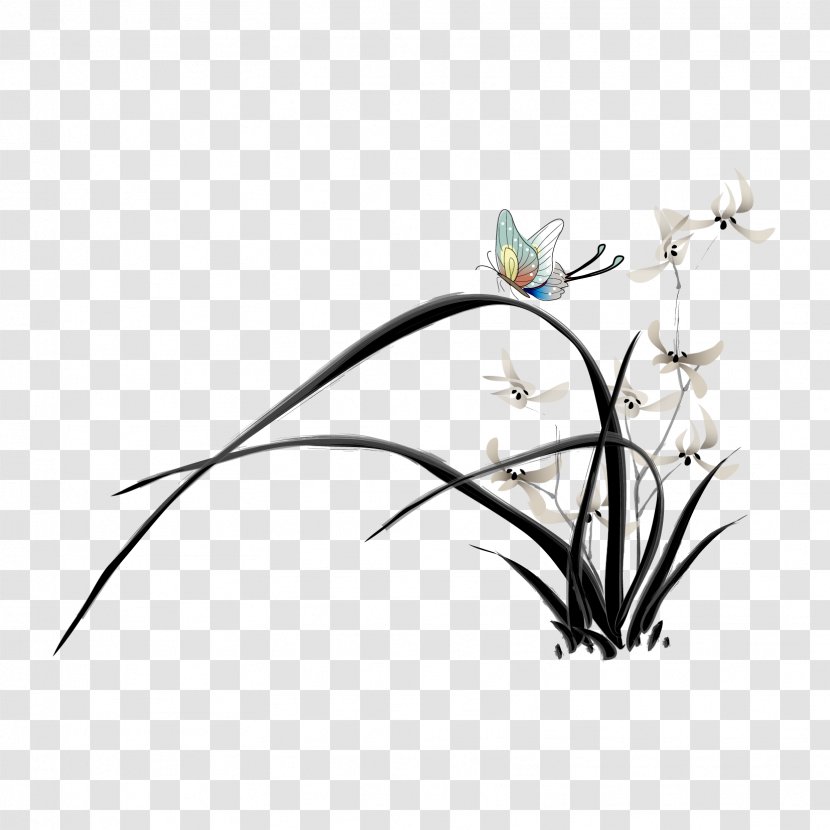 Vector Graphics Image Desktop Wallpaper Ink Wash Painting Drawing - Pollinator Transparent PNG