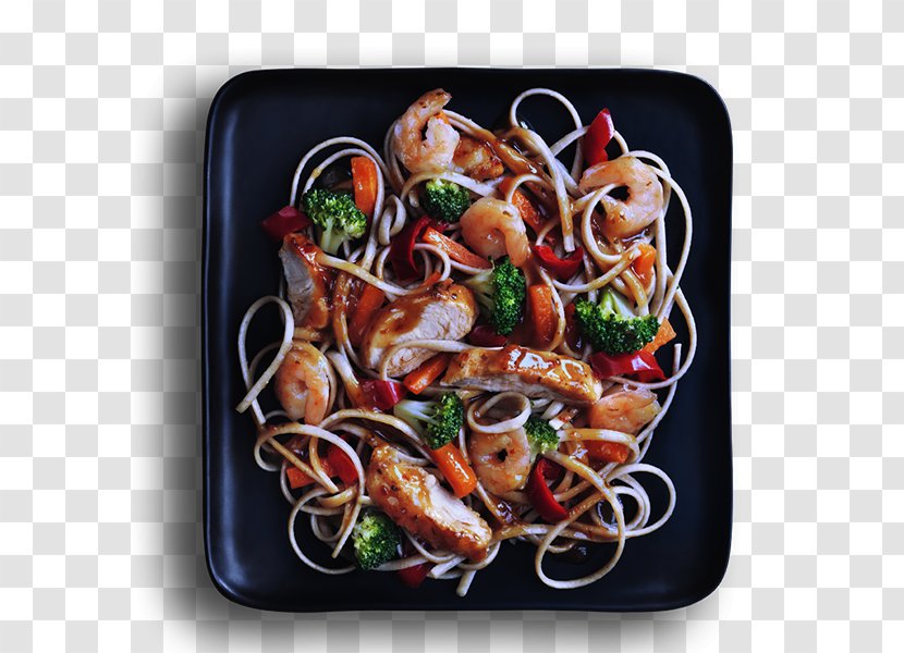 Spaghetti Alla Puttanesca Chinese Noodles Thai Cuisine Seafood - Noodle - Food Steam Transparent PNG