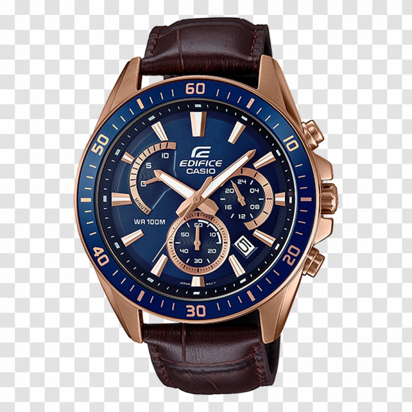 Casio Edifice Analog Watch Water Resistant Mark - Metal Transparent PNG
