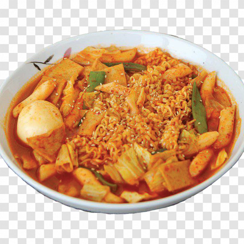 Tteok-bokki Rice Cake Ra-bokki Recipe - Snack - Mandu Transparent PNG