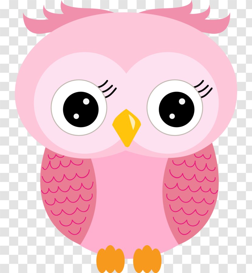 Little Owl Drawing - Magenta Transparent PNG