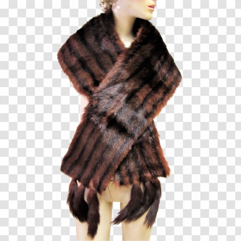 Fur Clothing Shawl Outerwear Wrap Animal Product - Stole Transparent PNG