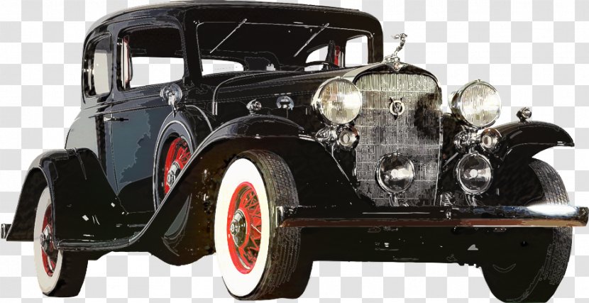 Classic Car Background - Antique - Hot Rod Sedan Transparent PNG