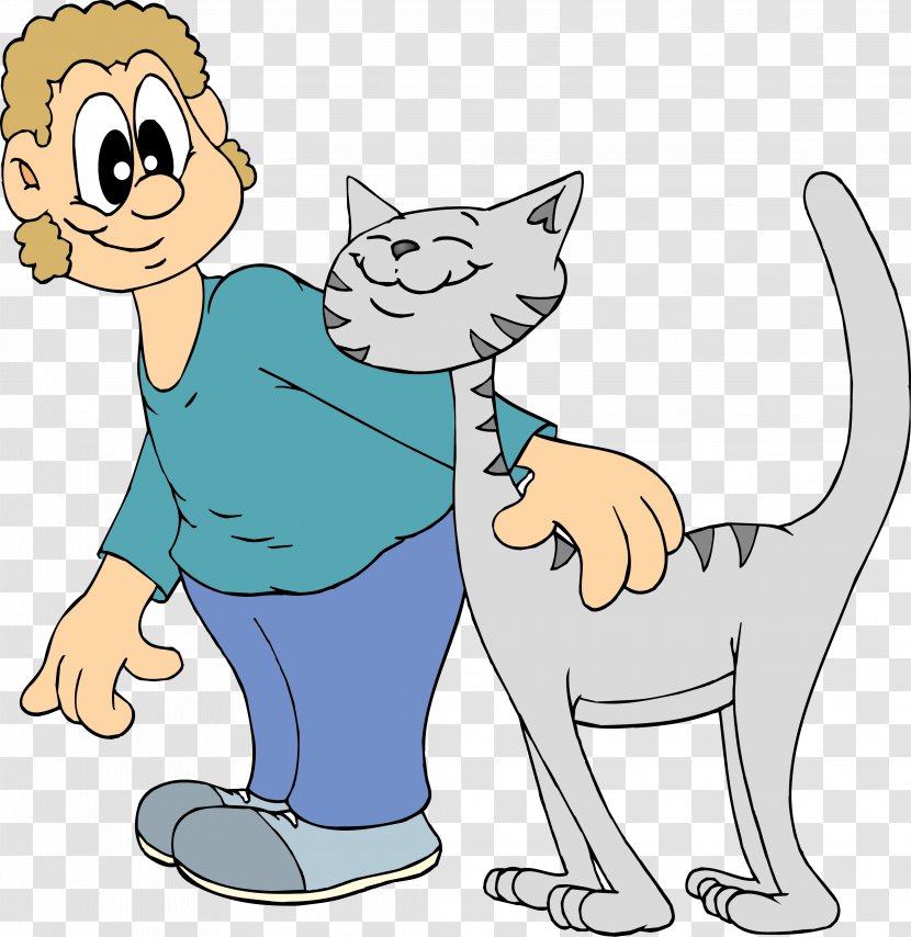 Cat Cartoon Clip Art - OLD MAN Transparent PNG