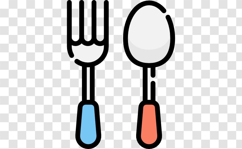 Fork Spoon Eating Meal - Cartoon Transparent PNG