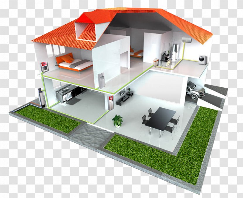 House Villa Architecture - Silhouette - Model Transparent PNG