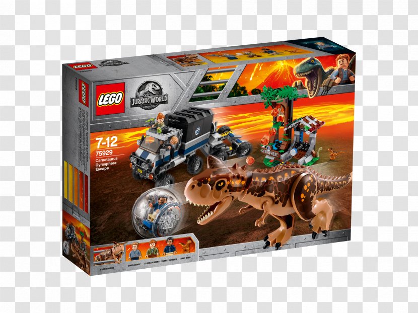 Lego Jurassic World Carnotaurus Gyrosphere Escape 75929 Owen - Fallen Kingdom - Toy Transparent PNG