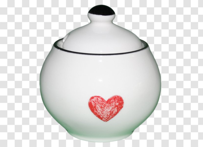 Tableware Heart - Sugar Bowl Transparent PNG