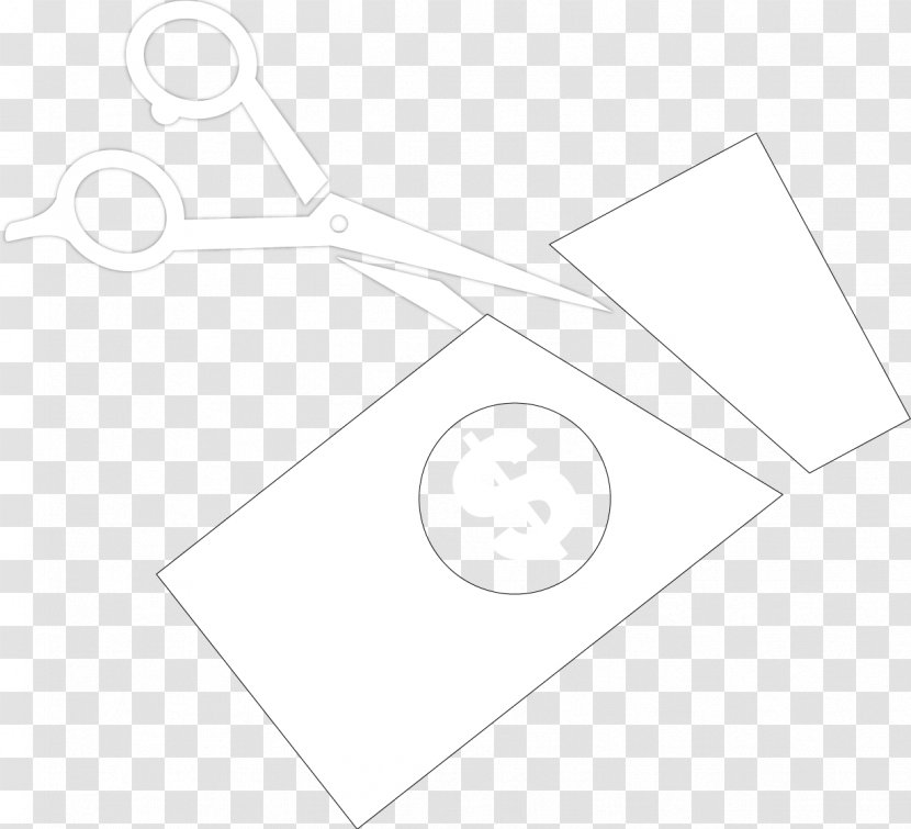 Paper White Point Angle - Black And - Price Reduction Transparent PNG