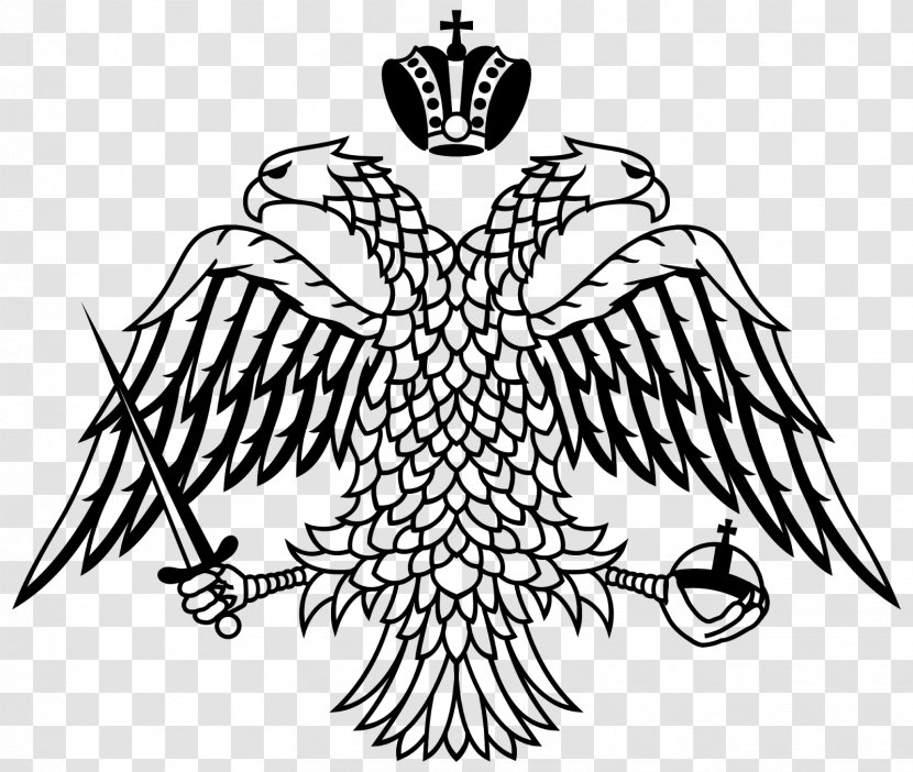 Byzantine Empire Double-headed Eagle Coat Of Arms Clip Art - Leaf Transparent PNG