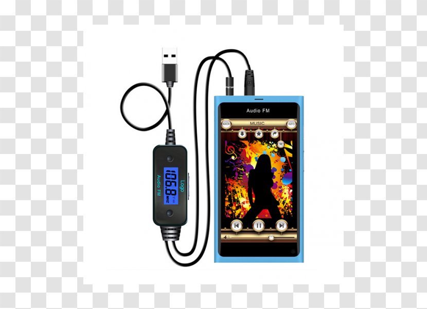 FM Transmitter Mobile Phones Frequency Modulation Electronics - Audio - Phone Connector Transparent PNG