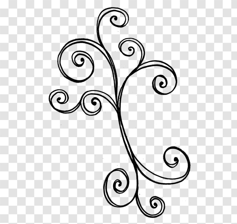 Drawing Line Art Plant Stem Body Jewellery Clip - Autumn Town Transparent PNG