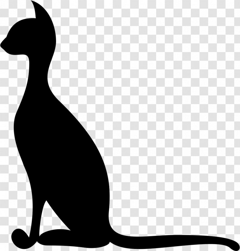 Cat Kitten Silhouette Logo - Small To Medium Sized Cats Transparent PNG