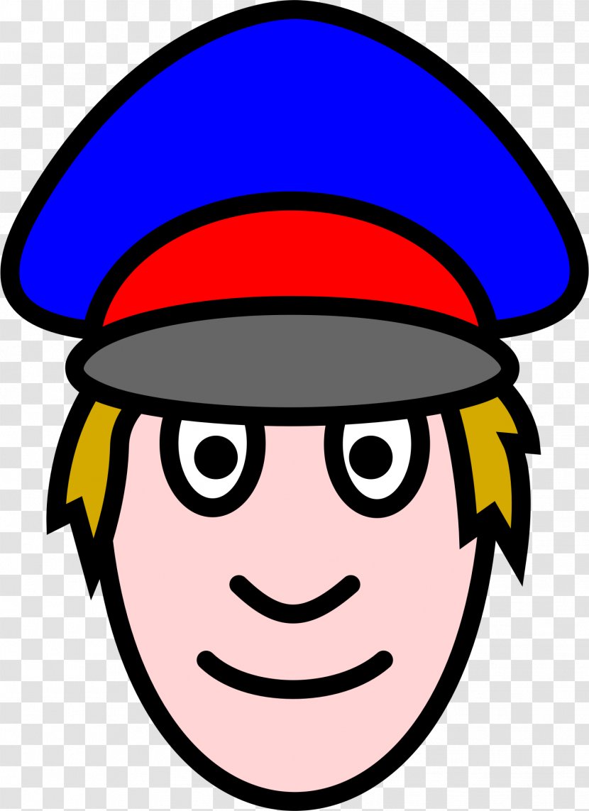 Police Officer Head Clip Art - Facial Expression Transparent PNG