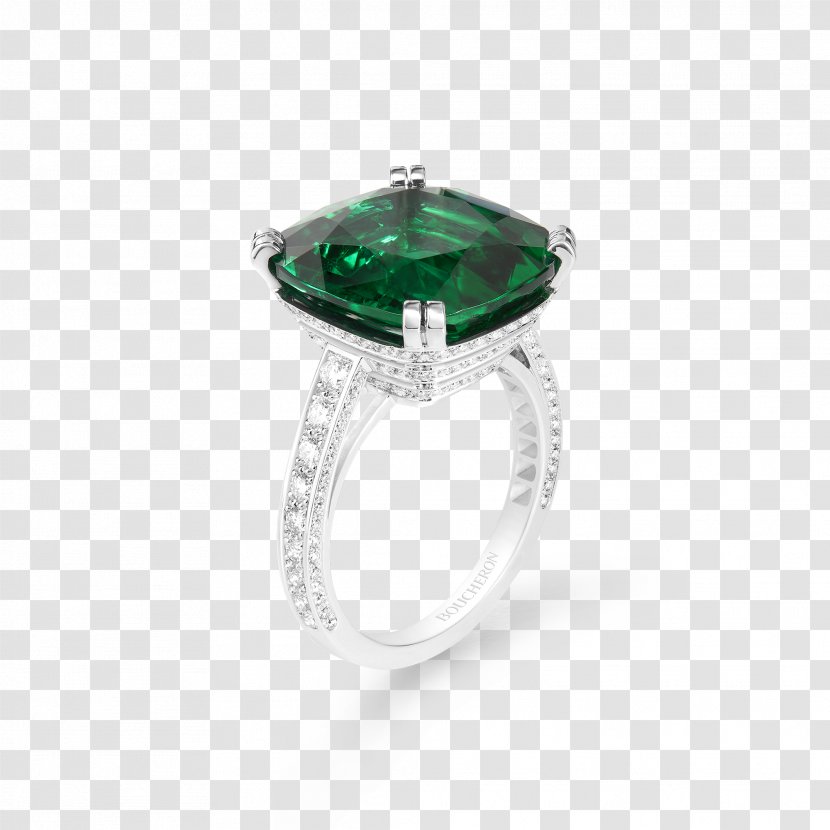 Emerald Jewellery Chanel Boucheron Fashion - Diamond - Dream Ring Transparent PNG