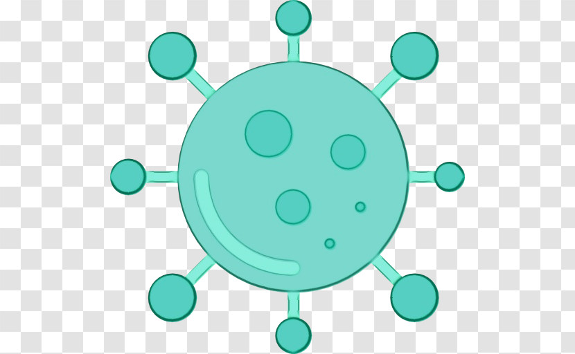 Turquoise Aqua Green Line Circle Transparent PNG