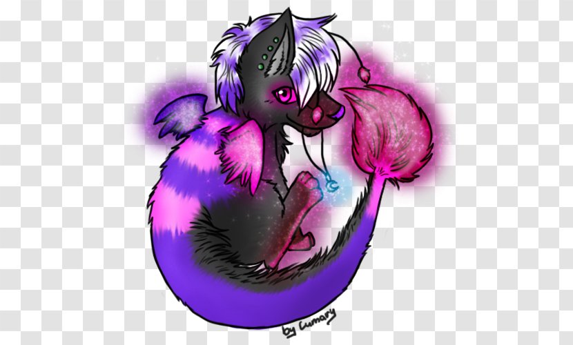 Vertebrate Legendary Creature Violet Purple - Watercolor - Wolf Avatar Transparent PNG