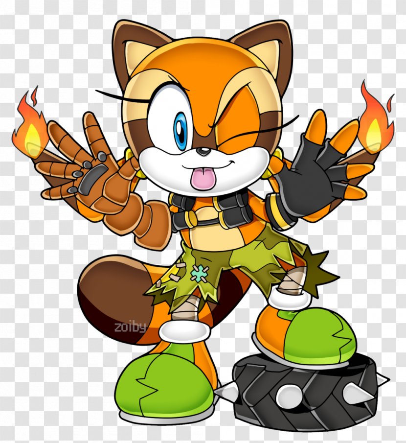 Sonic The Hedgehog Charmy Bee Rush Adventure 2 Character - Video Game - Raccoon Transparent PNG