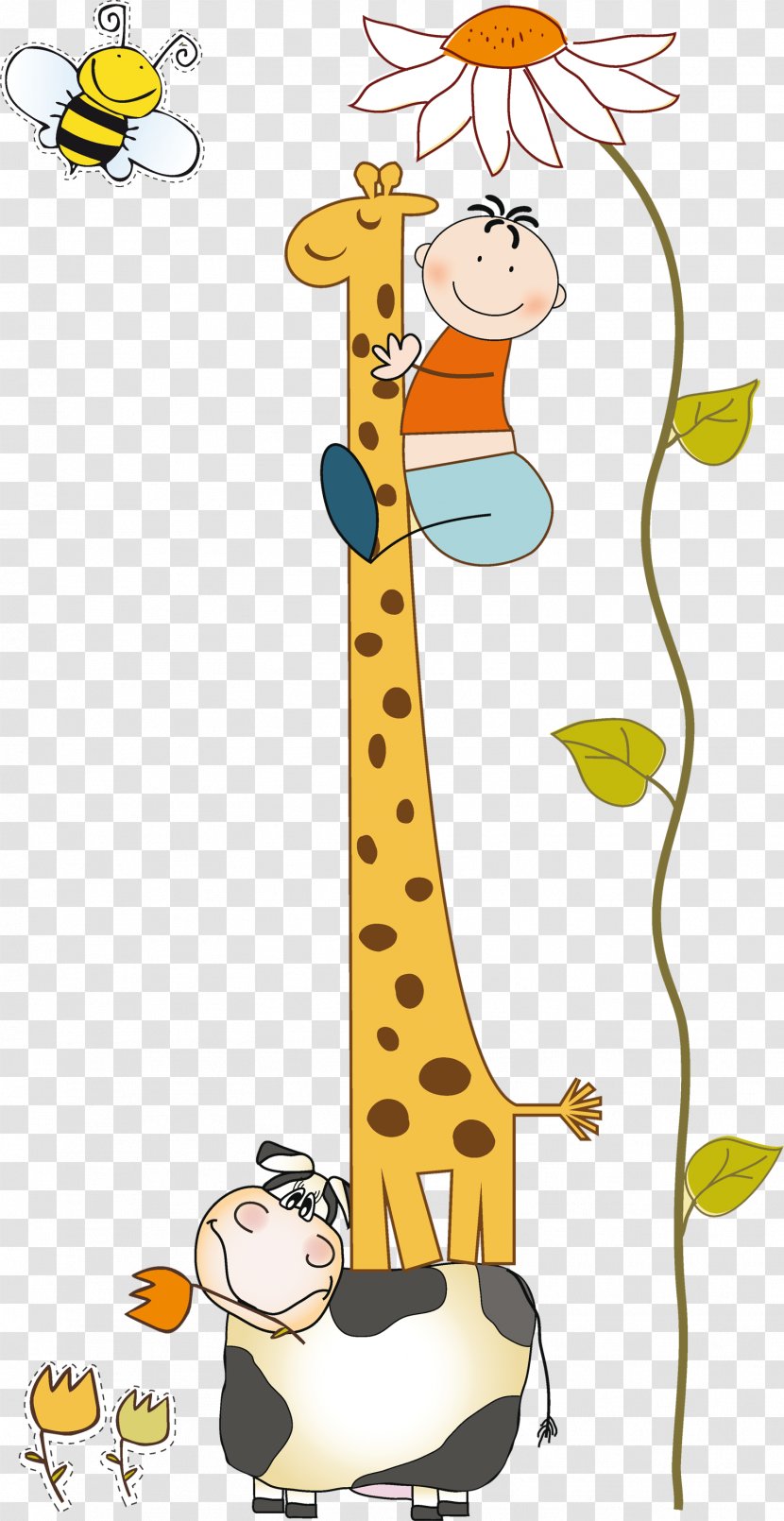 Baby Giraffes Cartoon Clip Art - Animal Figure - Giraff Transparent PNG