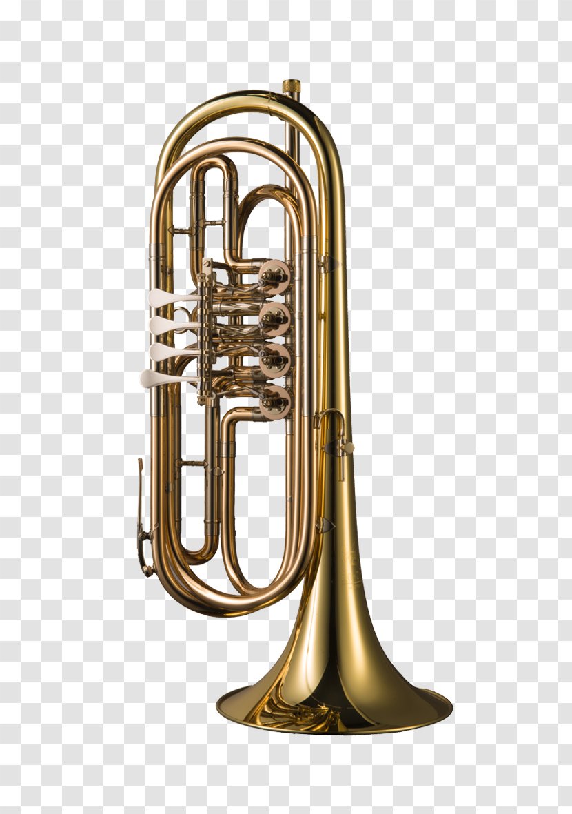 Saxhorn Bass Trumpet Flugelhorn Mellophone Tuba - Watercolor Transparent PNG