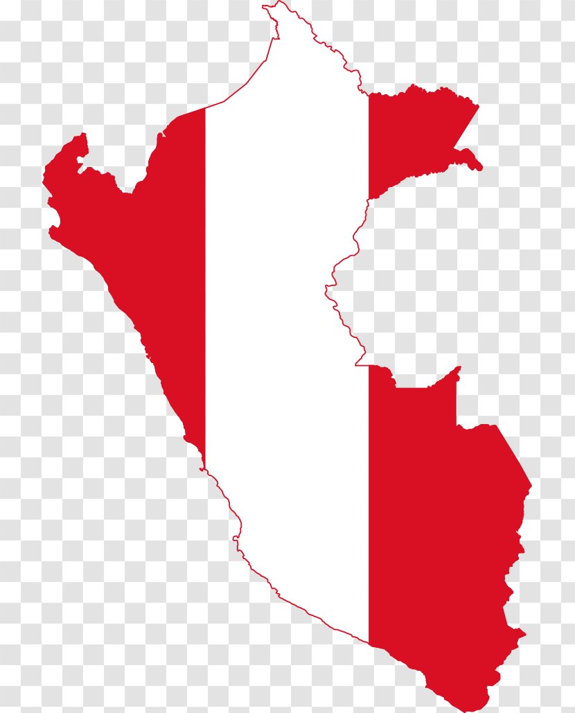 Flag Of Peru Map - National Transparent PNG