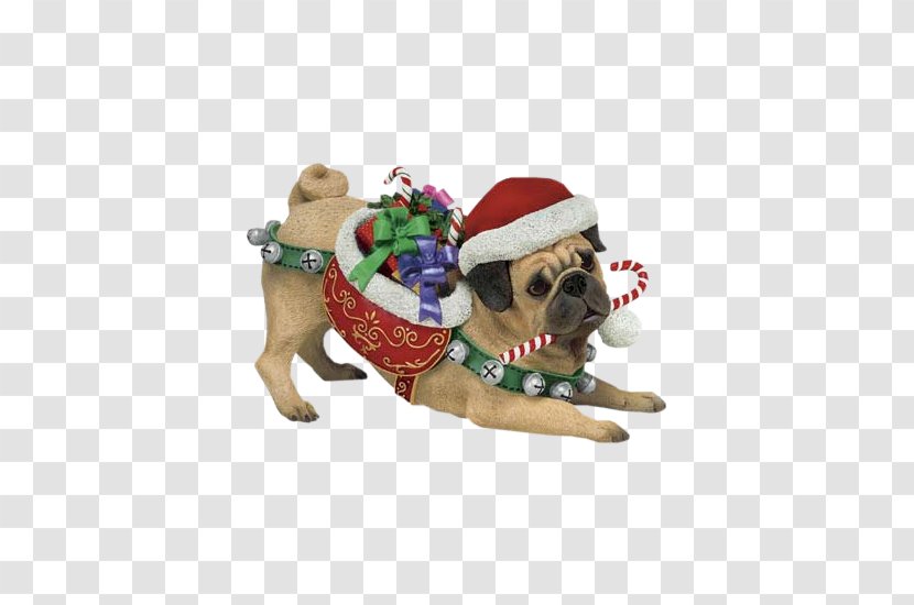 Pug Christmas Puppy Animal Clip Art - Nice Transparent PNG