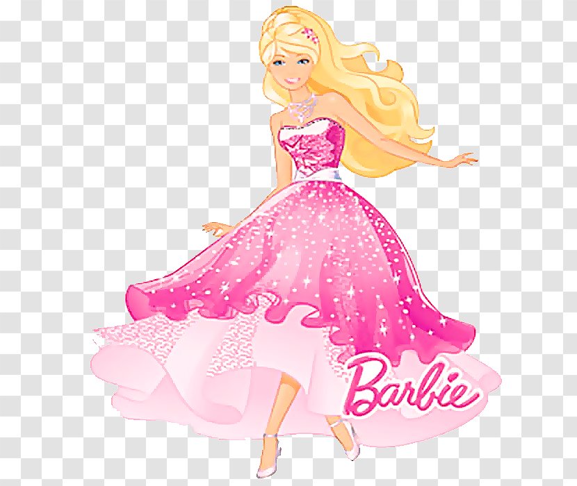 Doll Barbie Pink Toy Fashion Illustration - Design Costume Transparent PNG