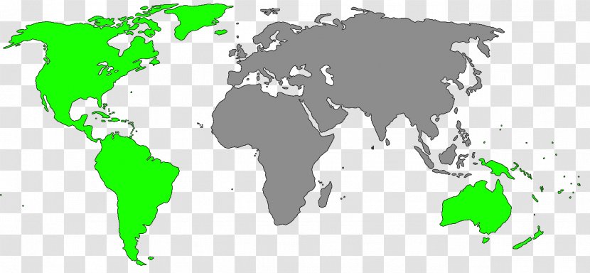 World Map Globe The Political - Green Transparent PNG