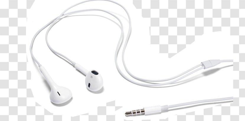 Microphone Headphones Apple Earbuds Phone Connector - Stereophonic Sound Transparent PNG