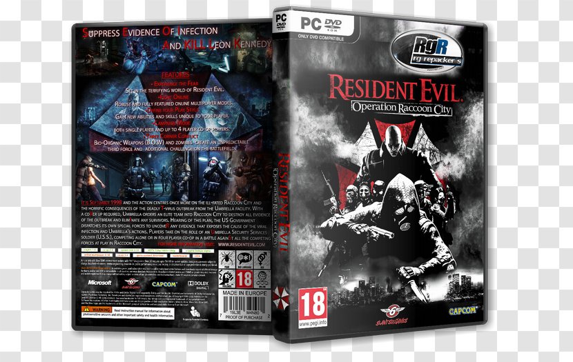 Resident Evil: Operation Raccoon City Xbox 360 PlayStation Alan Wake - Dvd - Playstation Transparent PNG