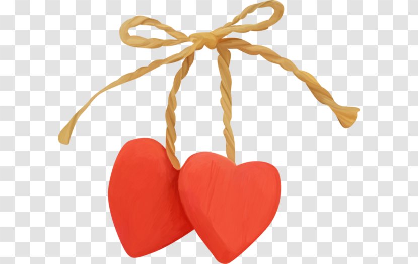 Heart Red Cartoon - Three-dimensional Hand-drawn Heart-shaped Rope Transparent PNG