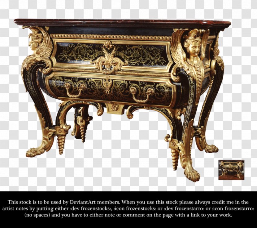 Table Versailles Desk - Napoleon Iii Style Transparent PNG