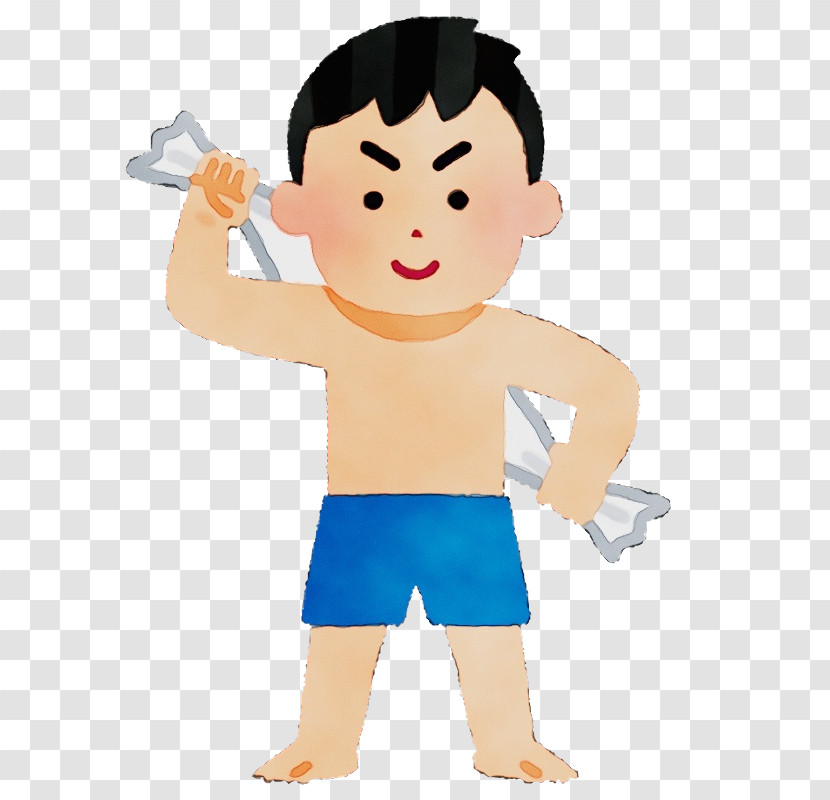 Cartoon Child Standing Muscle Toddler Transparent PNG