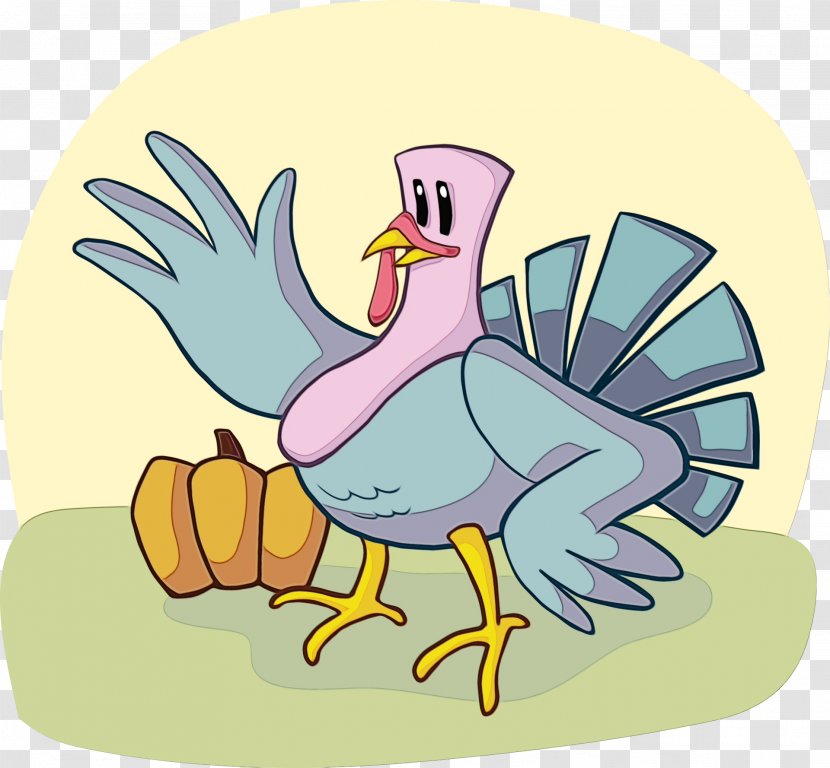 Watercolor Cartoon - Duck - Turkey Transparent PNG