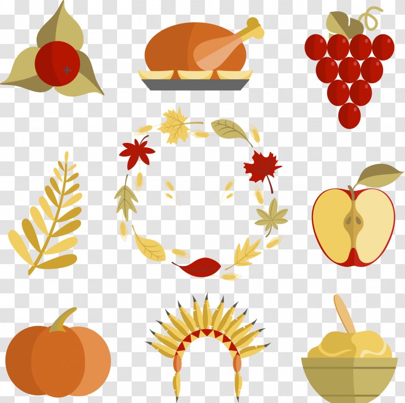 Turkey Mexican Cuisine Thanksgiving Dinner Food - Apple Flowers Transparent PNG