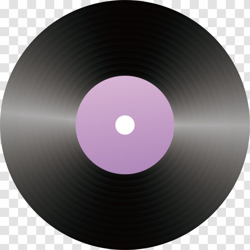 Compact Disc Purple Circle - CD Vector Elements Transparent PNG