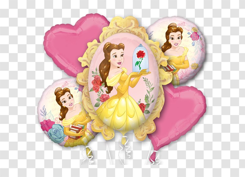 Belle Beast Tiana Balloon Disney Princess - Flower Bouquet - Beauty Accessories Transparent PNG
