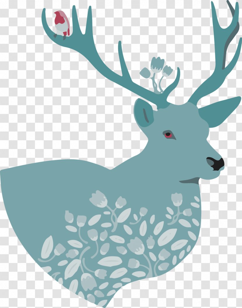 T-shirt Deer Art Illustration - Wildlife - Elk,deer Transparent PNG