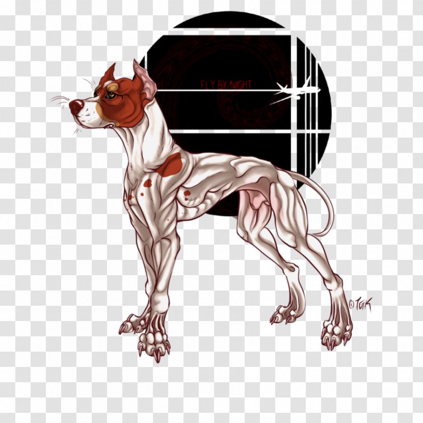 Dog Breed Italian Greyhound Cartoon Character - Mammal - Flight Fear Transparent PNG