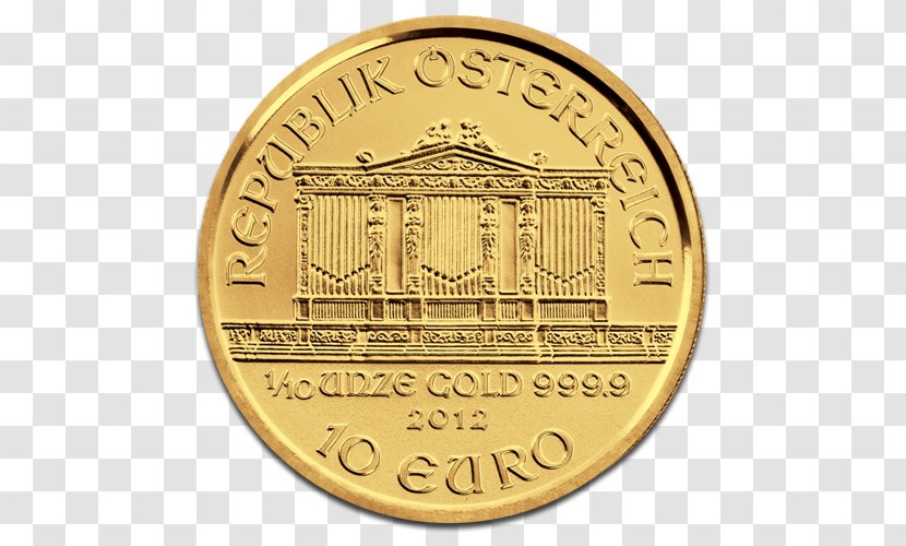 Coin Vienna Philharmonic Gold Ounce Transparent PNG