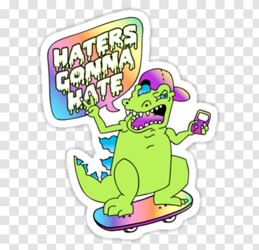 Reptar Sticker Clip Art Image Decal - We Heart It - Rugrats Transparent PNG