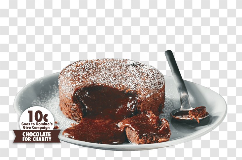 Molten Chocolate Cake Brownie Domino's Pizza - Watercolor Transparent PNG