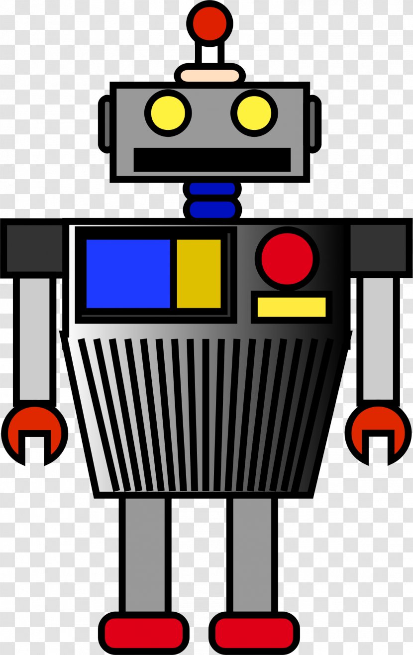 Line Work Of Art Clip - Robot Transparent PNG