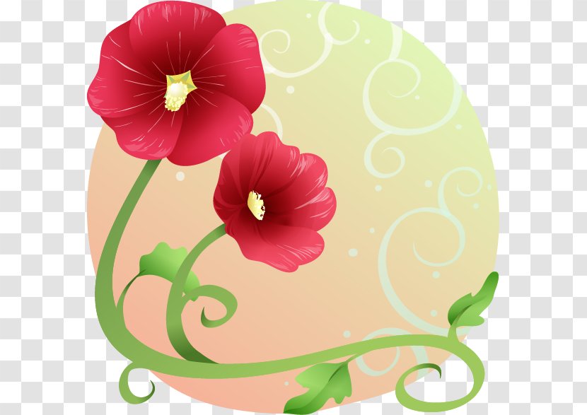 Fantastic Minimalist Red Flower Pattern - Plant - Royalty Free Transparent PNG