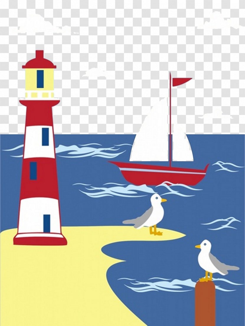 Shore Seaside Resort Lighthouse Clip Art - Tower - Cartoon Fairy With FIG Transparent PNG
