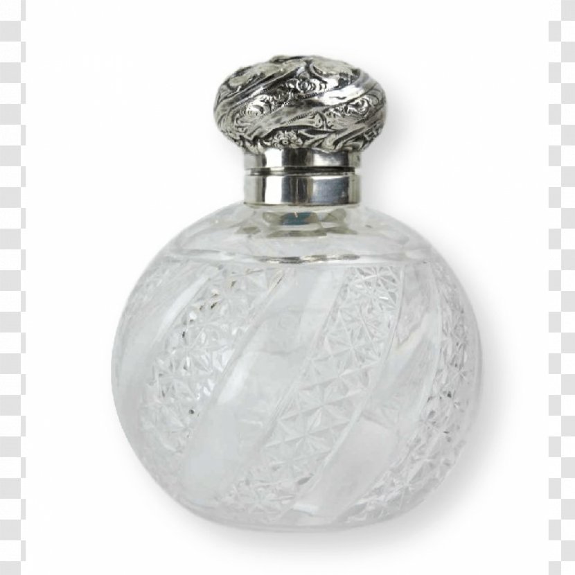 Glass Bottle Perfume Silver Bernardi's Antiques Transparent PNG