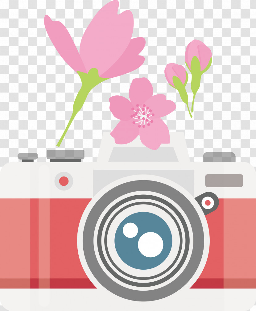 Camera Flower Transparent PNG