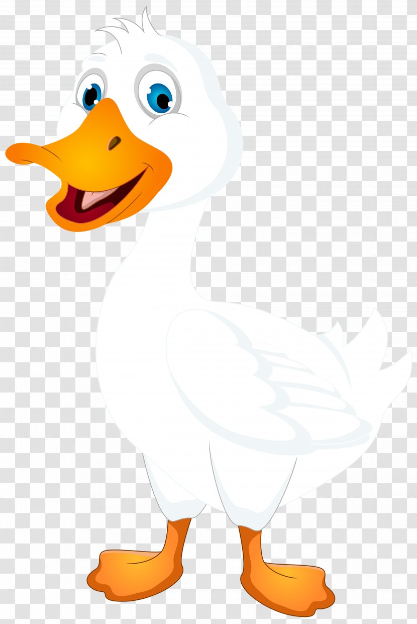 Duck Clip Art - Little Yellow Project - White Cartoon Image Transparent PNG