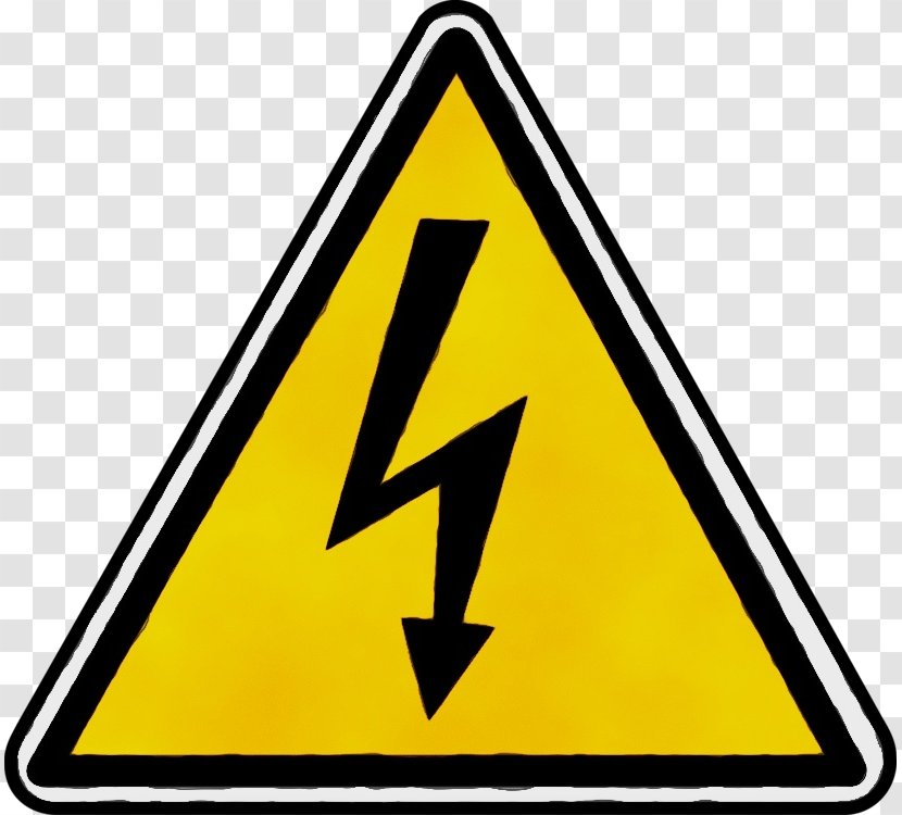 Electricity Symbol - Wet Ink - Hazard Transparent PNG
