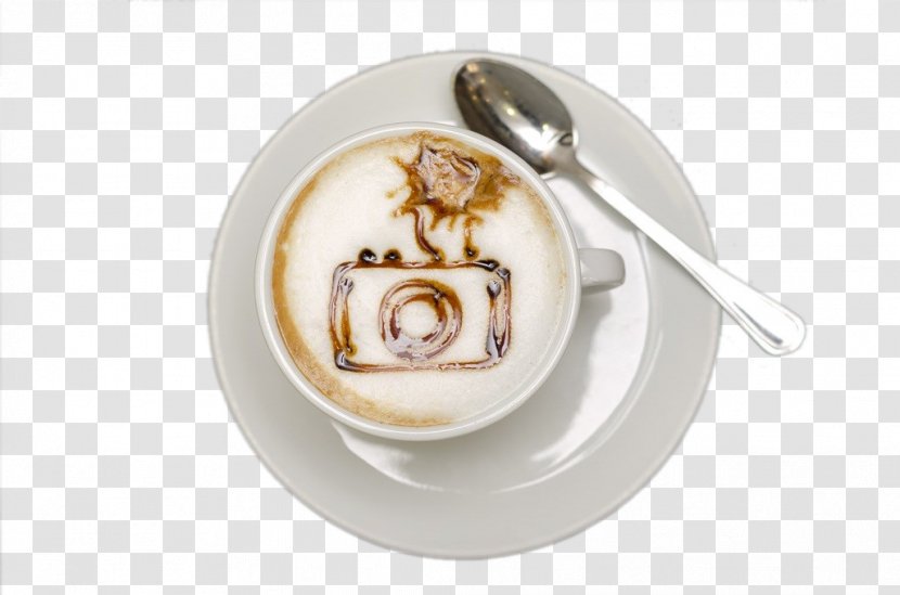 Coffee Cappuccino Photography Camera - Cutlery Transparent PNG